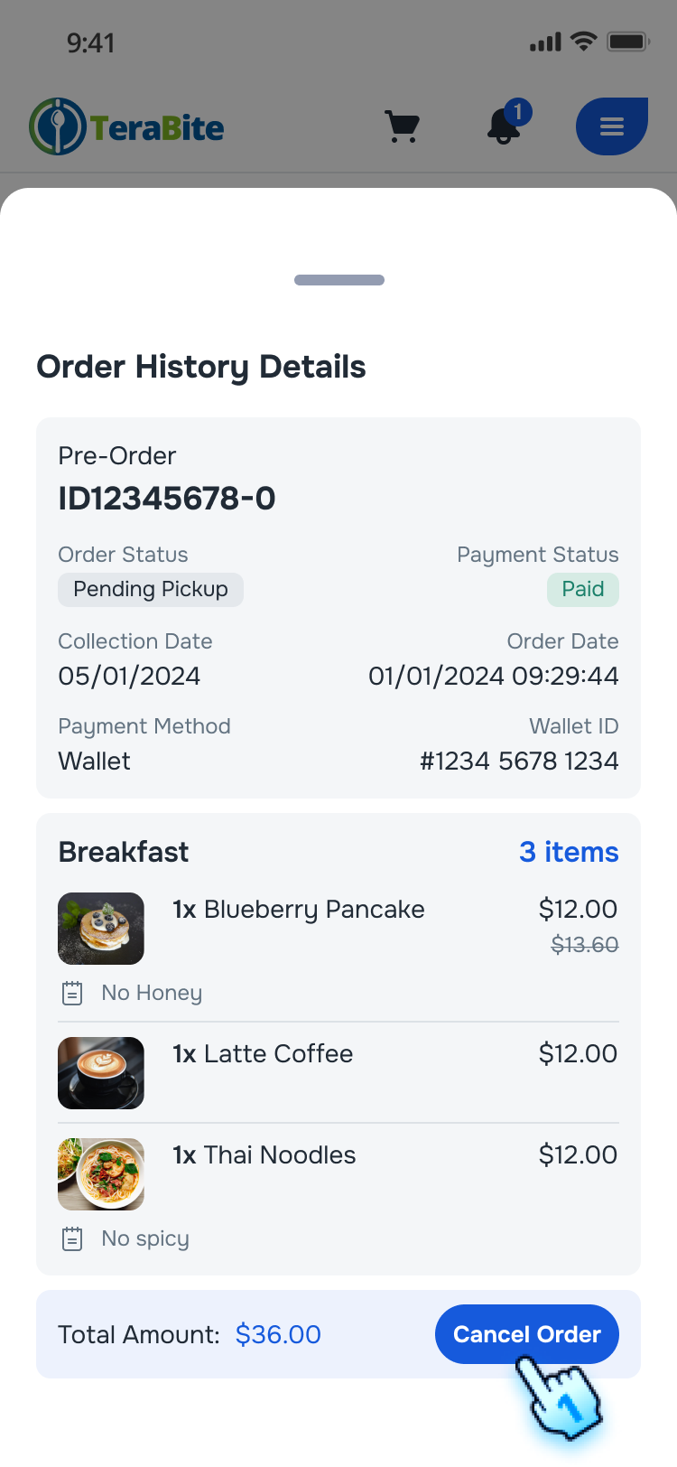Cancel Orders if they have not passed cut-off time