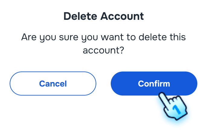 Delete confirmation dialog