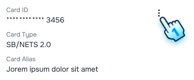 Click to three dot to open actions