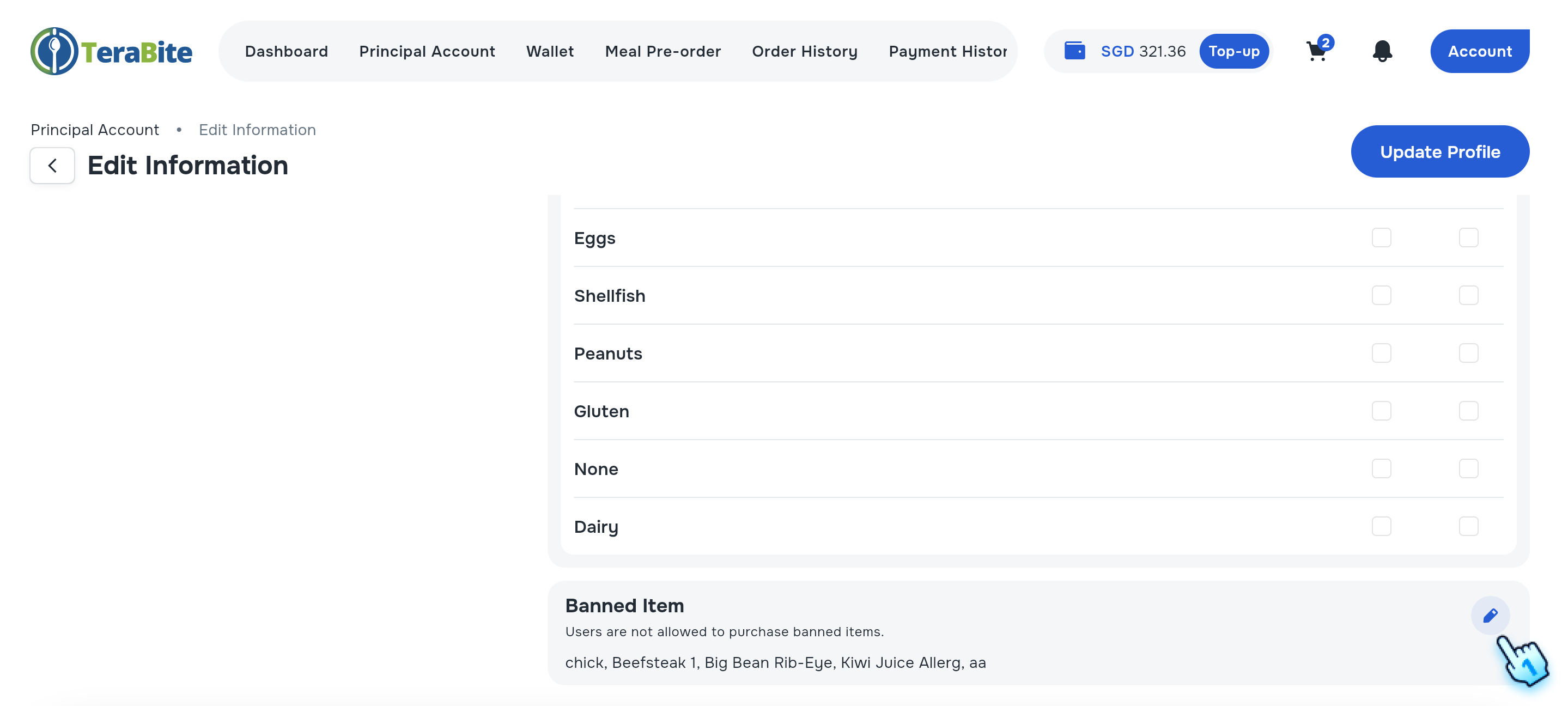 Scroll down and Tap on edit Banned Items list