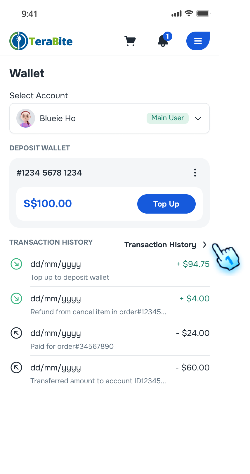 View Transaction History