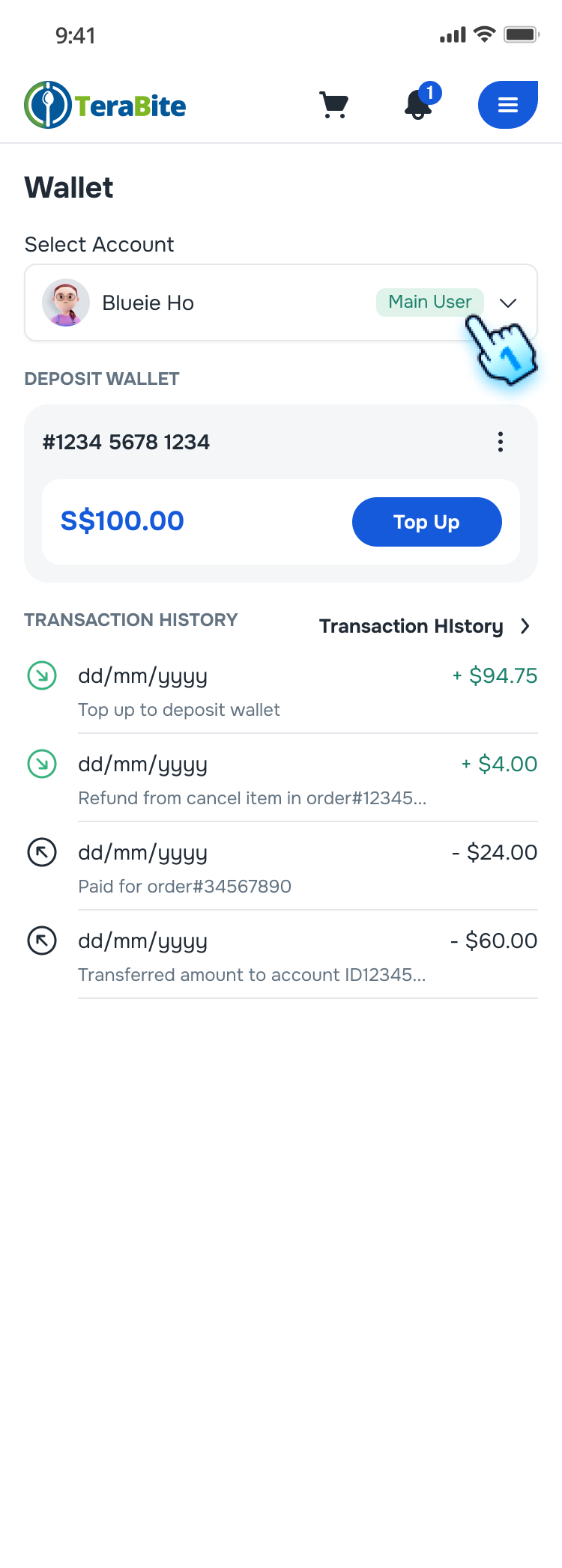 Switch to Sub-Account