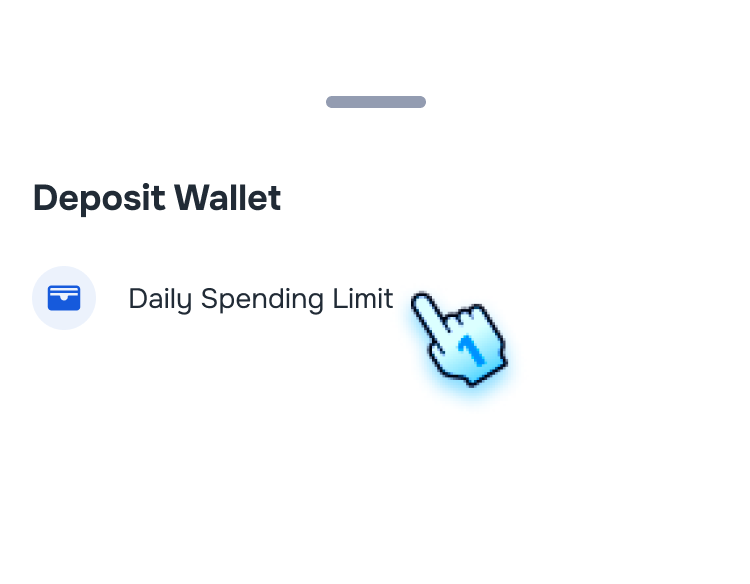 Select Spend Limit Setting